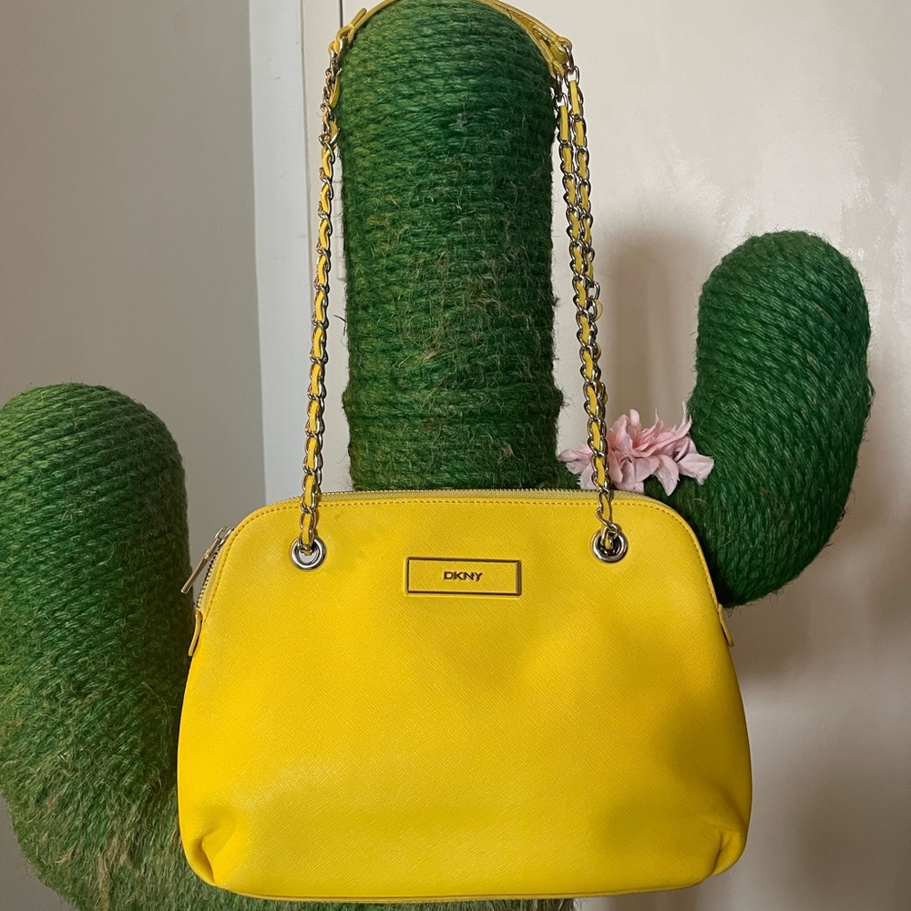 DKNY yellow purse